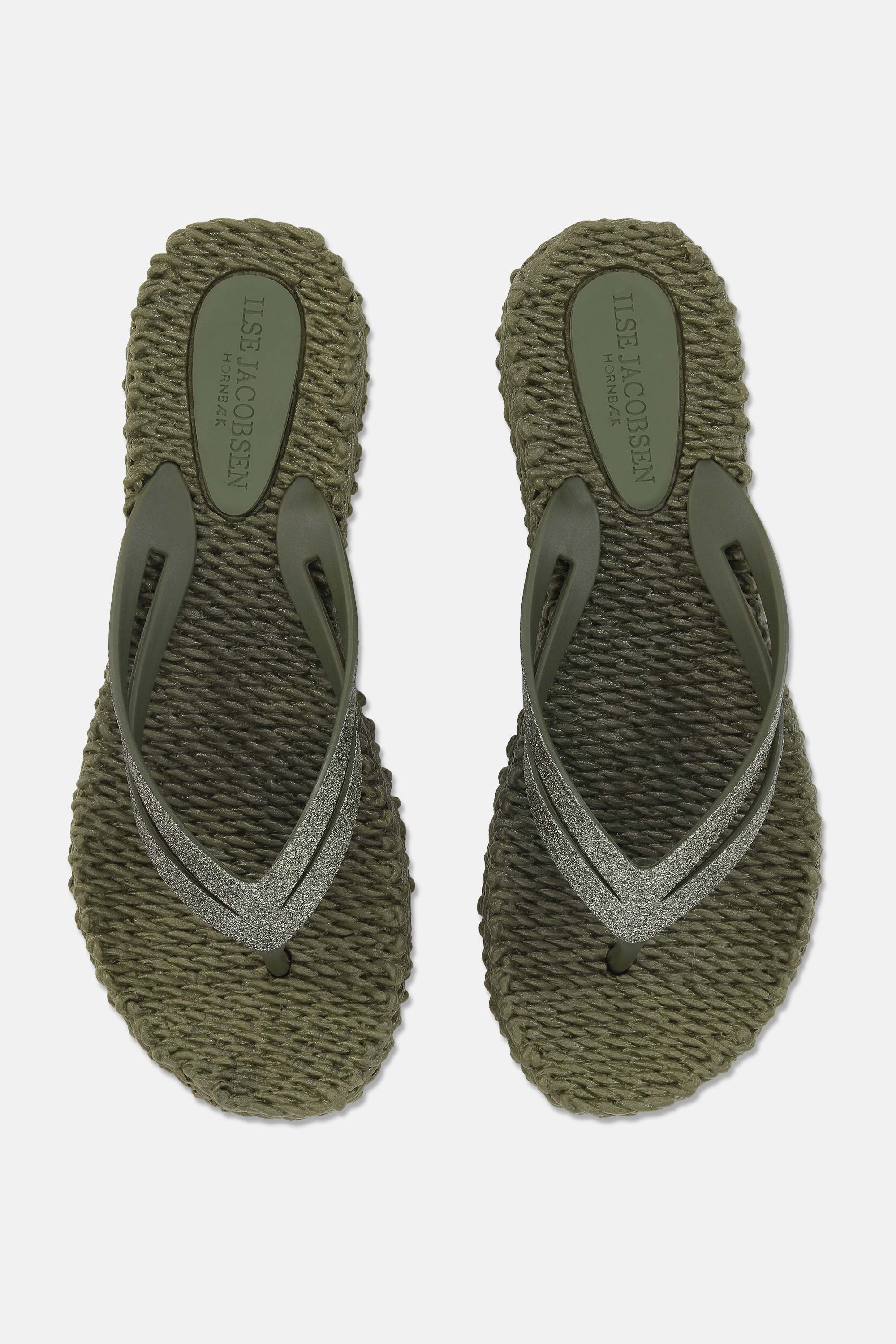 Plateau Flip-Flops Glitter - Army